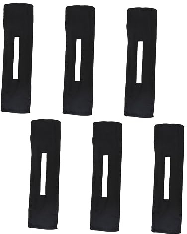 WOONEKY Herramienta para Peinar el Cabello, Máquina para Hacer Moños, 6 Piezas, Tela Negra, Fácil de Poner y Quitar, para Uso Diario y Playa