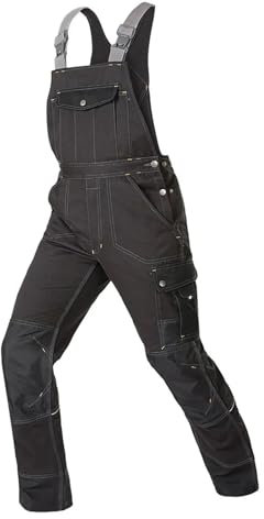 Schweißanzug für Herren, Arbeitslatzhose, Arbeitskleidung, Arbeitskleidung, Uniform, Mechaniker, Cargohose mit mehreren Taschen, Only-Overall, M