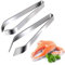 Pinzette da Cucina, Set di Pinze Piatte e Diagonali in Acciaio Inossidabile per Cucinare Alimenti e Styling, Adatte per Pesce, Pollo, Anatra, Maiale, Frutta