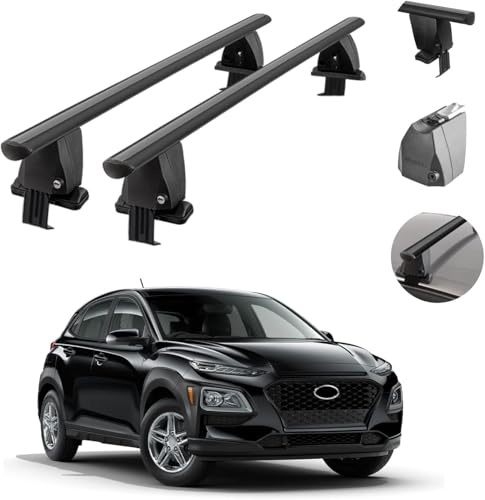 ZHAODG Barre Portapacchi per Auto, per Hyundai Kona 2017-2022 Barre PORTATUTTO, portabiciclette, Barre trasversali da Tetto,Bagagli Trasporto Rack, Auto Accessori