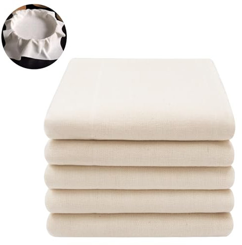 50x50cm 4 Pcs Reusable Cheese Cloth Filtering Pads - Food Grade Filter Mesh for Kitchen and Household Use