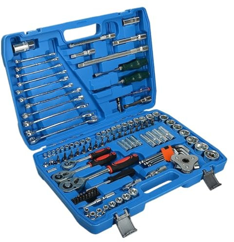 Caisse A Outil Malette Outils Kit D'outils À Main For Mécaniciens De 121 Pièces Ensemble D'outils De Réparation Automobile Avec Étui De Rangement Portable Boite A Outils Complete