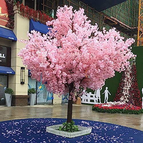 Árboles en Flor, árbol en Flor de Cerezo, Juego de 4 árboles de Cerezo Artificiales en Varios tamaños for decoración de Interiores y Exteriores.(1.8 * 1.2m/70 * 47in)