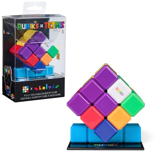 Rubiks - Cubo de Rubik's x Tetris con Tetriminos Clásicos - Rompecabezas Adulto Nivel 4 - Juguetes Rompecabezas - Regalo Niño 8 años + - Juguetes Niños 8 Años +