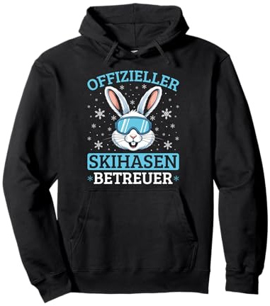 Offizieller Skihasen Betreuer Party Winter Skifahrer Pullover Hoodie
