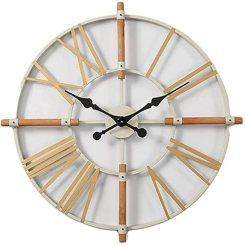 LXYAYY Orologio da parete da giardino per esterni, grande, 70 cm, impermeabile, ornamento da giardino, orologio vintage
