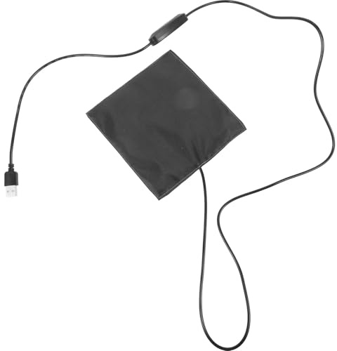 ifundom Coussin Chauffant USB Contrôle de Température, Tapis Chauffant Ajustable 14 Cm pour Hamster, Chinchilla, Lapin et Petits Animaux, Fournitures Hiver pour Cage et Habitat Intérieur