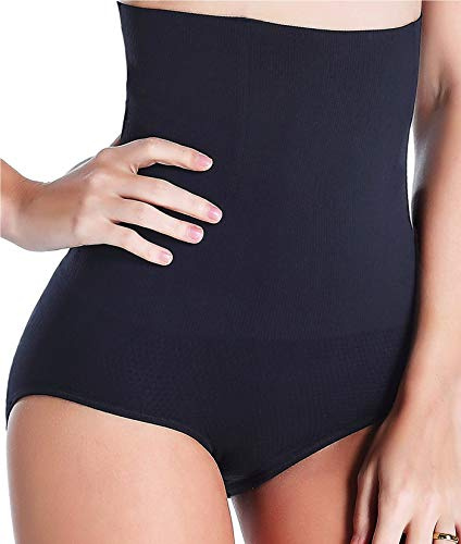 Sliot Women Waist Trainer Tummy Control Panties Body Shaper High Waisted Shapewear Briefs Butt Lifter Slimming Corset Seamless (Black, X-Large-XX-Large)