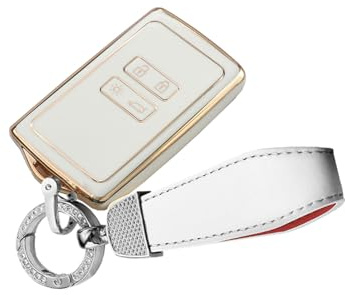 ontto Autoschlüssel Hülle Cover Passt für Renault Dacia Duster 2 Arkana Megane Espace Scenic Laguna koleos Clio Master Bus Zoe Schlüsselanhänger TPU Schlüsselbox Schlüsselhülle Schlüsseletui-Wei? R