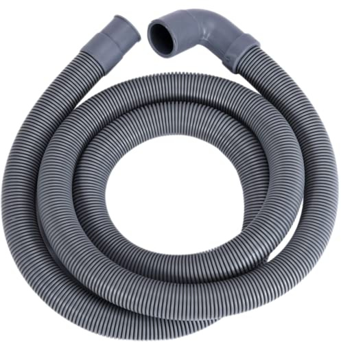 SPORTARC Extendable Drain Hose Extension Pipe Kit, 1/1.5/2M Flexible Wash Machine Dishwasher Drain Hose Outlet Water Pipe Extension