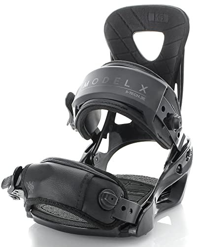 S-TECH OUTDOORS Model X All-Mountains - Fijaciones de snowboard (grande) para botas de tamaño 9.5-12