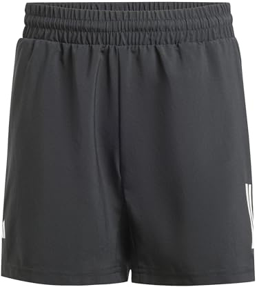 Adidas Garçon Club Tennis 3-Stripes Shorts, Black, 11-12 Years