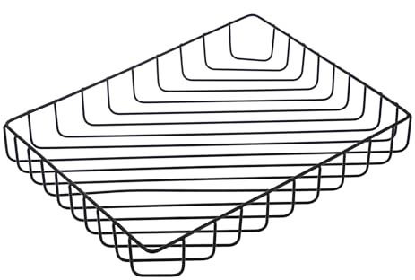BSTKEY Schreibtischablage aus Metall, A4, Briefgröße, dekorativer Schreibtisch-Organizer für A4-Papiere, Aktenhalter, Zeitschriften, Korb für Zuhause, Bürobedarf (schwarz)