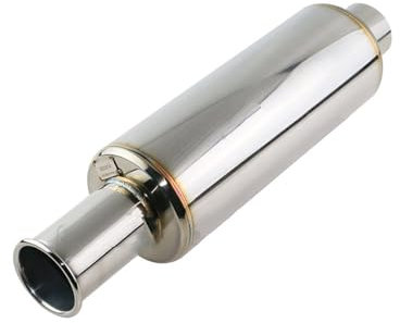 BIVOO Auspuffblende Auto Auspuff Schalldämpfer Rohr Auto Resonator 63mm Race Löffel Platte Schalldämpfer Universal Auto Endrohr