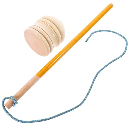 UPKOCH Holzspielzeug Gyroskop Für Junge Mädchen Und Senioren Vintage Kreisel Aus Aprikosenholz Beige Fördert Kreativität Und Motorikfähigkeiten Sicher Und Langlebig Für Jede