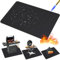 Base ignífuga de 120 x 100 cm, resistente al calor, resistente al calor hasta 982 °C, ideal como esterilla de protección contra incendios, estera resistente al fuego para barbacoas, camping,