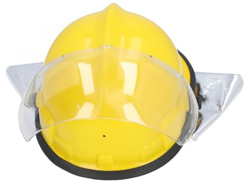 Fire Rescue Hard Hat, Casco di Sicurezza per Vigili del Fuoco Regolabile Isolamento Elettrico Resistente Al Calore Resistente Alla Forza con lo Scudo del Viso per lo Scontro Antincendio