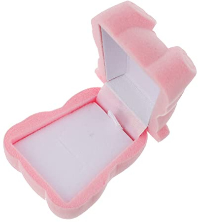 Holibanna 1pieza Cajita De Anillo Forma De Oso Para Compromiso y Joyería Para San Valentín y Sorpresas Especiales