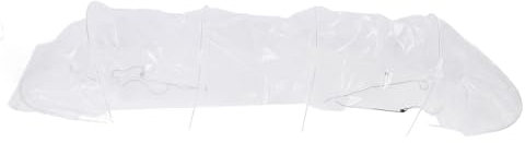 tonalità Tunnel a Serra, Tunnel Giardino a Rilascio Rapido Coperchio Netto Netto Versatile 3 Metri Migliorato la Crescita Facile Configurazione per Le Colture (Stile Isolante in Acciaio PE)