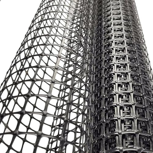 Black Garden Fence Animal Barrier Pet Deer Fence Mesh Reusable Plastic Chicken Wire Roll Fence Outdoor Gardening(1.2x50m(4x164ft))