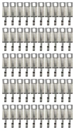 Baoblaze 50x Heat Cable Roof Clips Outdoor Wire Light Clip Heat Tape for Roof Shingles and Gutters Sturdy DE Icing Heating Cable Clips, Style B