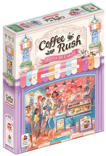 Korea Board Games | Coffee Rush: Piece Of Cake | Board Game Expansion | Ages 8+ | 2-4 Players | 30 Minutes Playing Time