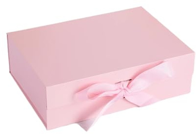 1 Stück - Flip Ribbon Box Faltschachtel for Geburtstag Hochzeit Urlaub Karton Pralinenschachtel