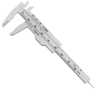 Micrómetro, Calibrador Vernier De Plástico Doble Regla 0 A 80 Mm, Calibre Cuadrante For Estudiantes, Micrómetro, Medición Diámetro Interior Y Profundidad, 1 Unidad(Purple)