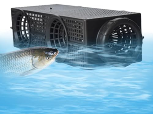 Fiskenät – betesfälla för, languster, 48 x 16 cm | PP lätt fiskfälla fiskbur hemlagad visp för att ål sötvatten saltvatten utomhus fiske räkor