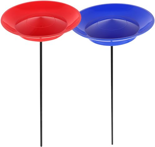 Kisangel Jonglierteller-Set (2 Stück) mit Stäben: Zirkusrequisiten, Drehbares Scheibenspiel-Set für Spiele, Zirkusvorführungen, Bühnenauftritte Und Partyunterhaltung