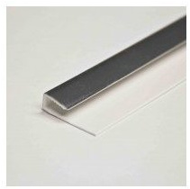 END CAP TRIM FOR 10mm WIDE WALL PANELS IN SILVER. USED WITH WATERPROOF BATHROOM WALL PANELS FOR SHOWER ROOMS AND BATHROOMS