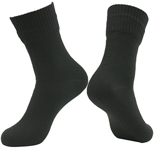RANDY SUN Unisex Wasserdicht & Atmungsaktiv Wandern Trekking Ski Socken 1 Paar Small Schwarz