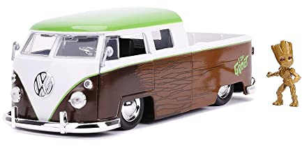 Jada JA31202 Groot & VW Buss Marvel 1:24 1963 VW Microbus mit Groot Figur