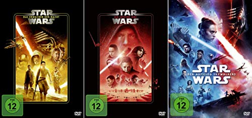 Star Wars Trilogie 7-9 (Teil 7+8+9) Das Erwachen der Macht + Die letzten Jedi + Der Aufstieg Skywalkers [3-DVD]