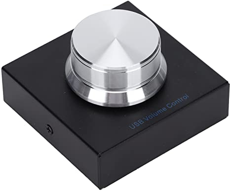 VBESTLIFE USB-Lautstärkeregler, Knopf EIN-Tasten-Stummschaltung Multimedia-Lautstärkeregler für PC-Computer-Lautsprecher-Audio, Plug and Play