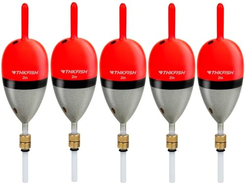 THKFISH Fishing Bobber Slip Bobber Fishing Floats for Crappie Balsa Bobbers for Panfish,Walleye,Salmon Floatage