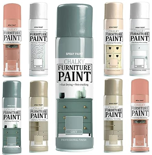 Classic Signature - 1 x Chalk Finish Winter Grey Paint 400ml- 151 - Aerosol Furniture Spray Paint Smooth Touch Matt Finish Home and Office