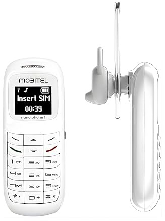 Mobitel Telefono nano con funzione di selezione Bluetooth, mini telefono sbloccato senza SIM, con diverse lingue e magica distorsione della voce, leggero e facile da trasportare con utente