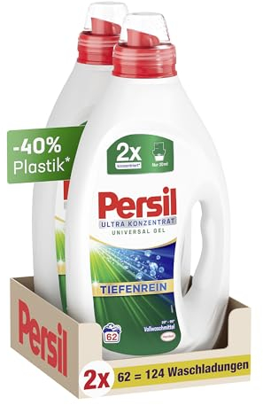 Persil Ultra Konzentrat Universal Waschmittel (124 Waschladungen), hochkonzentriertes Flüssigwaschmittel mit Tiefenrein-Plus Technologie gegen hartnäckigste Flecken