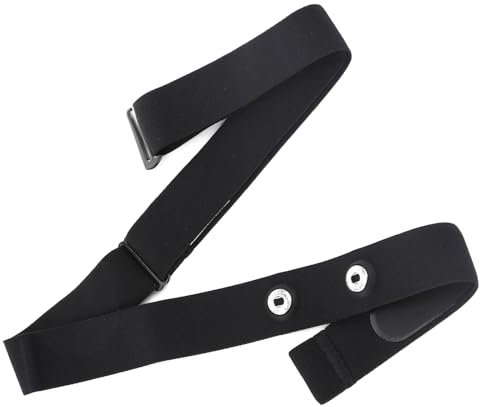 Fascia di ricambio per cardiofrequenzimetro, regolabile, elastica, con sensore HR, per corsa, ciclismo, sport, supporto toracico, compatibile con Garmin Polar Powrlabs Wahoo CooSpo, distanza fibbia