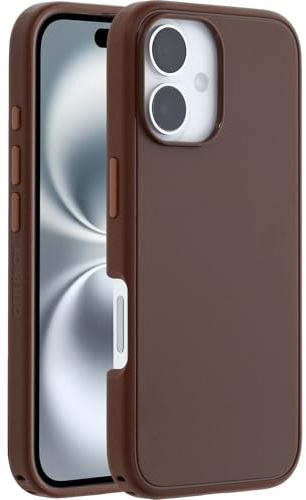 OtterBox Symmetry Series MagSafe Case for iPhone 16, Shockproof, Drop proof, Protective Thin Case, 3x Tested to Military Standard, Brown