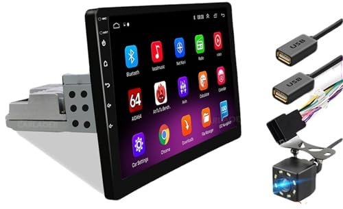 XEBRAD Lettore video multimediale for autoradio Android 9.0 da 9 pollici 2 Din Stereo automatico universale Lettore per auto touch screen(2G 32G ISO CAM)