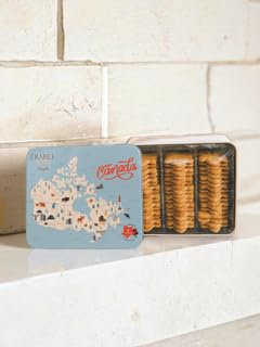Boîte de Biscuits Feuille au Sirop d'Érable – Boîte Métallique aux Couleurs du Canada – Idéal pour Cadeaux et Souvenirs – Gourmandise Canadienne Authentique