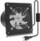 MEKOTRIN Extractor de Aire con Interruptor, Ventilador Silencioso Montado en Ventana con 3 Orificios para Campana de Cocina, Baño, Uso Industrial (10 pulgadas 100W)