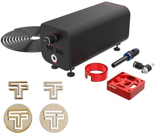 Twotrees X1 luftflödessats 10–30 l/min Air Assist System avlägsnar rök och damm för TTS-55 lasergravyrfräsmaskin