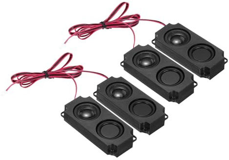 QUARKZMAN 2 st 5 Watt 8 Ohm Dubbel Mini Full-Range Bärbar Mobil Reklam Maskin Med Terminal Trådanslutning Separationsgränssnitt för Små Elektroniska Projekt