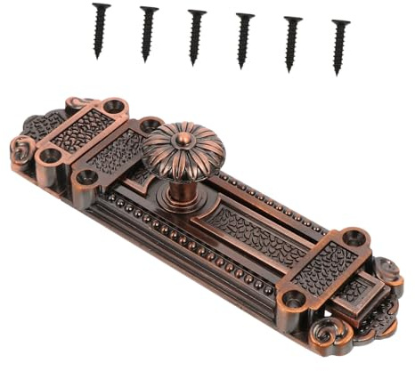 Gadpiparty Vintage Türriegel Aus Zinklegierung Sicherheits-schiebeschloss Mit Retro Design Dekorativer Tür Fensterverschluss Robustes Schloss Für Haustür Fenster Gartentor Extra Und Privatsph