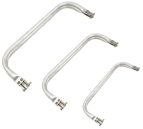 Granmagazz 3 Piezas Cierre de Resorte para Bolsos de Aluminio Cierre para Bolso Ganchillo asa Bolso Marco para Bolso Embrague artesanía Asas Bolsa en Forma de U asa Interior Cierre Bolsa