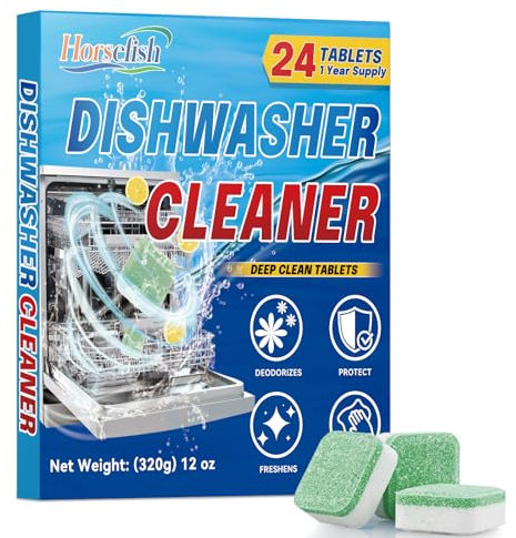 Pastiglie detergenti per lavastoviglie – Confezione da 20 pastiglie per la pulizia profonda per tutte le lavatrici della lavastoviglie, pastiglie per la pulizia della lavastoviglie rimuovono grasso