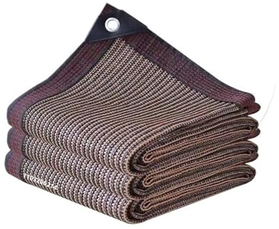HUDFVIOI Filet De Protection Solaire Filet Pare-Soleil en Aiguille de caféier Jardin de Maison Succulent Filet Pare-Soleil Parasol de Balcon Abri de Voiture pour la Protection Solaire(Coffee,4x4m)